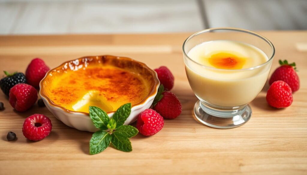 Is crème brûlée the same as custard?