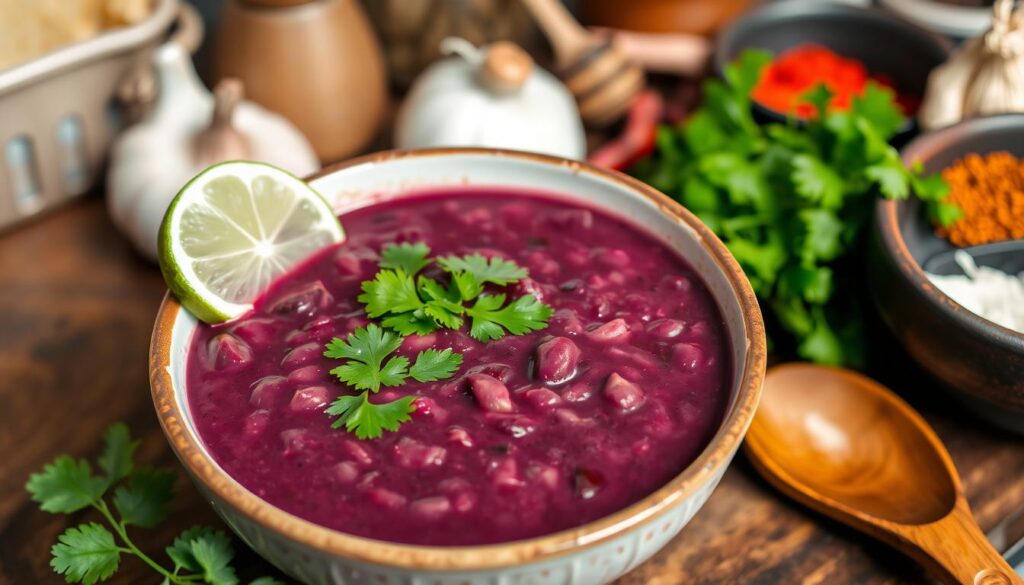 Purple Black Bean Soup Recipe