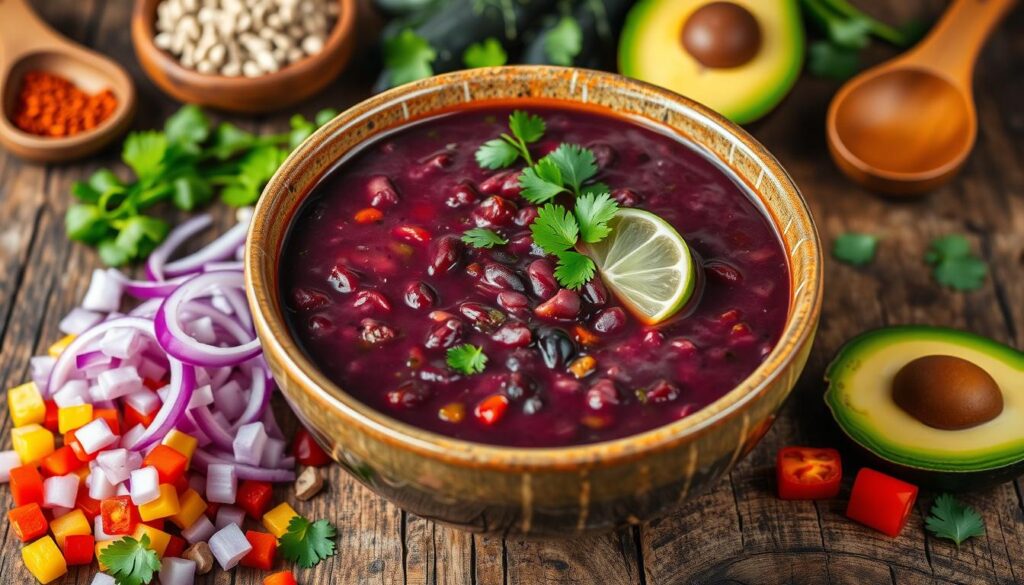 Purple Black Bean Soup Recipe