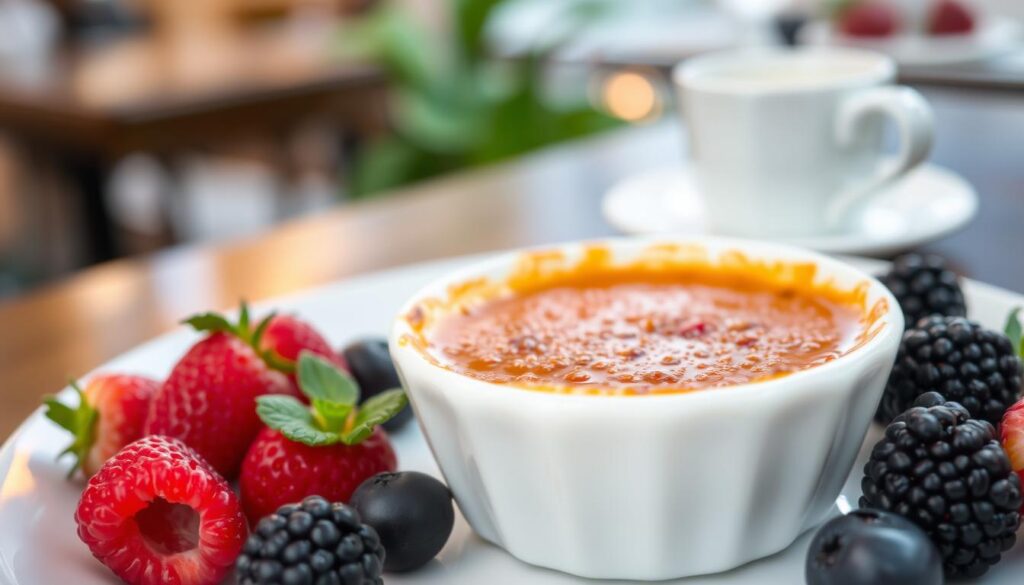 What is the English version of crème brûlée?