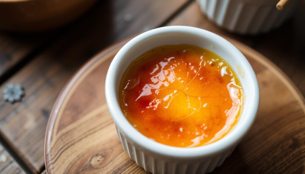 What is the English version of crème brûlée?