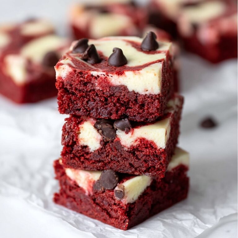 Red Velvet Brownies with Cream Cheese Swirl Recipe