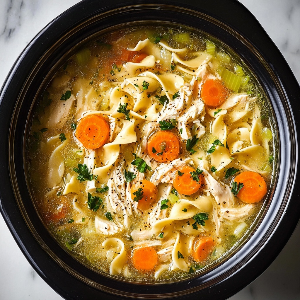Crockpot Chicken Noodle Soup Recipe - Recipe Image