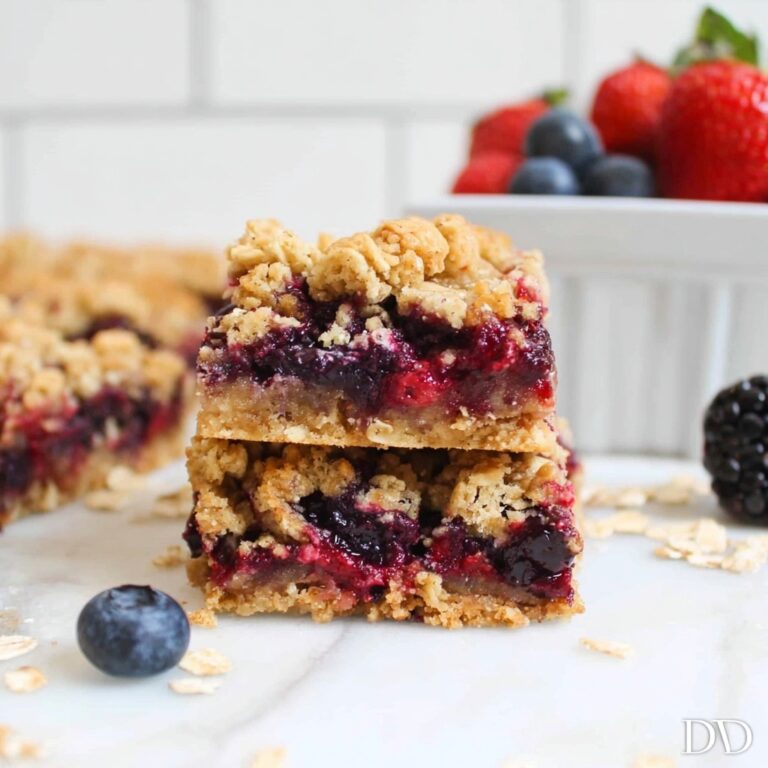 Mixed Berry Crumble Bars Recipe