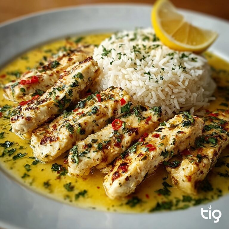 Easy Chicken Scampi with Garlic Parmesan Rice Recipe