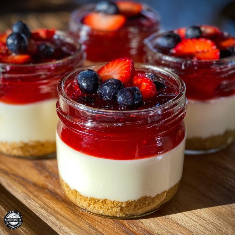 High Protein Cheesecake Jars with Fresh Fruit and Blueberry Jam Recipe