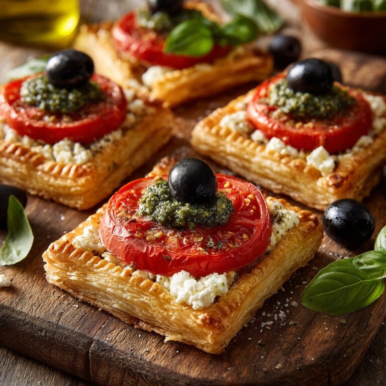 Tomato, Black Olive, and Ricotta Puff Tarts Recipe
