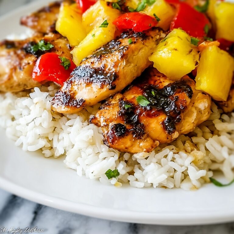 Hawaiian Pineapple Chicken & Rice Recipe