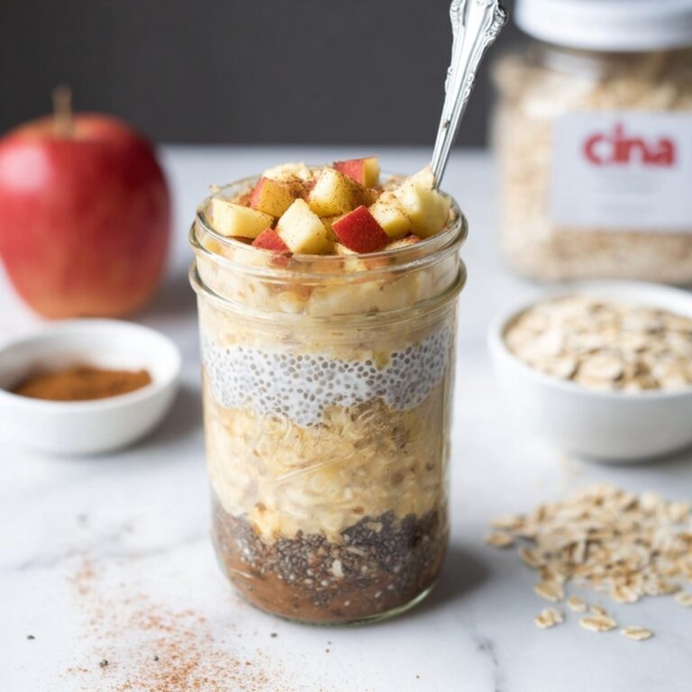 Apple Cinnamon Overnight Oats Recipe