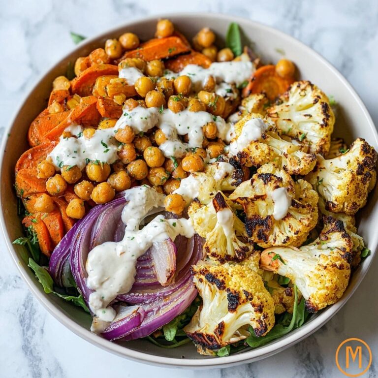 Easy Nourish Bowl with Tahini Yogurt Dressing Recipe
