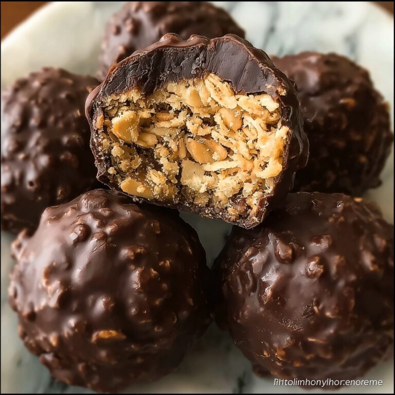Peanut Butter Rice Krispies Chocolate Balls Recipe